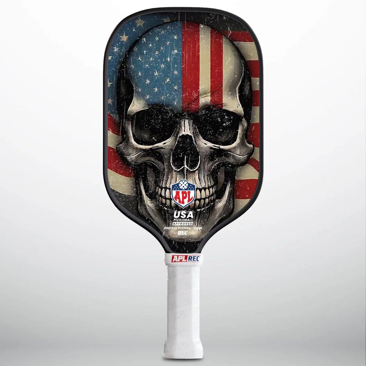 APL - Skull Flag Pickleball Paddle | 16mm Carbon Fiber | Best Pickleball Paddles | American Pickleball League