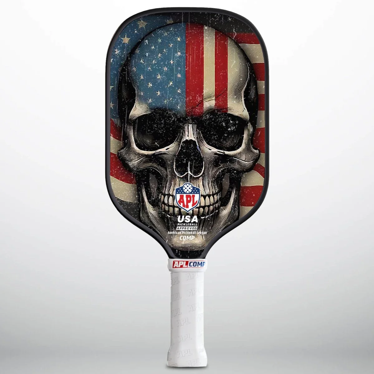 APL - Skull Flag Pickleball Paddle | 16mm Carbon Fiber | Best Pickleball Paddles | American Pickleball League - Image 2