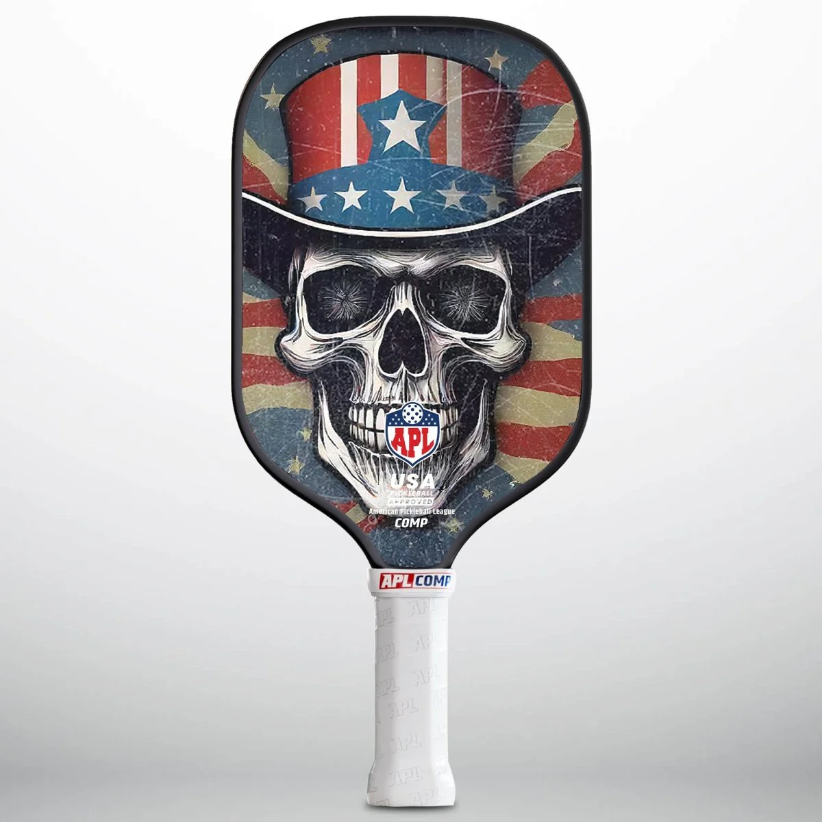 APL - Skulls Hat Pickleball Paddle | 16mm Carbon Fiber | Best Pickleball Paddles | American Pickleball League - Image 5