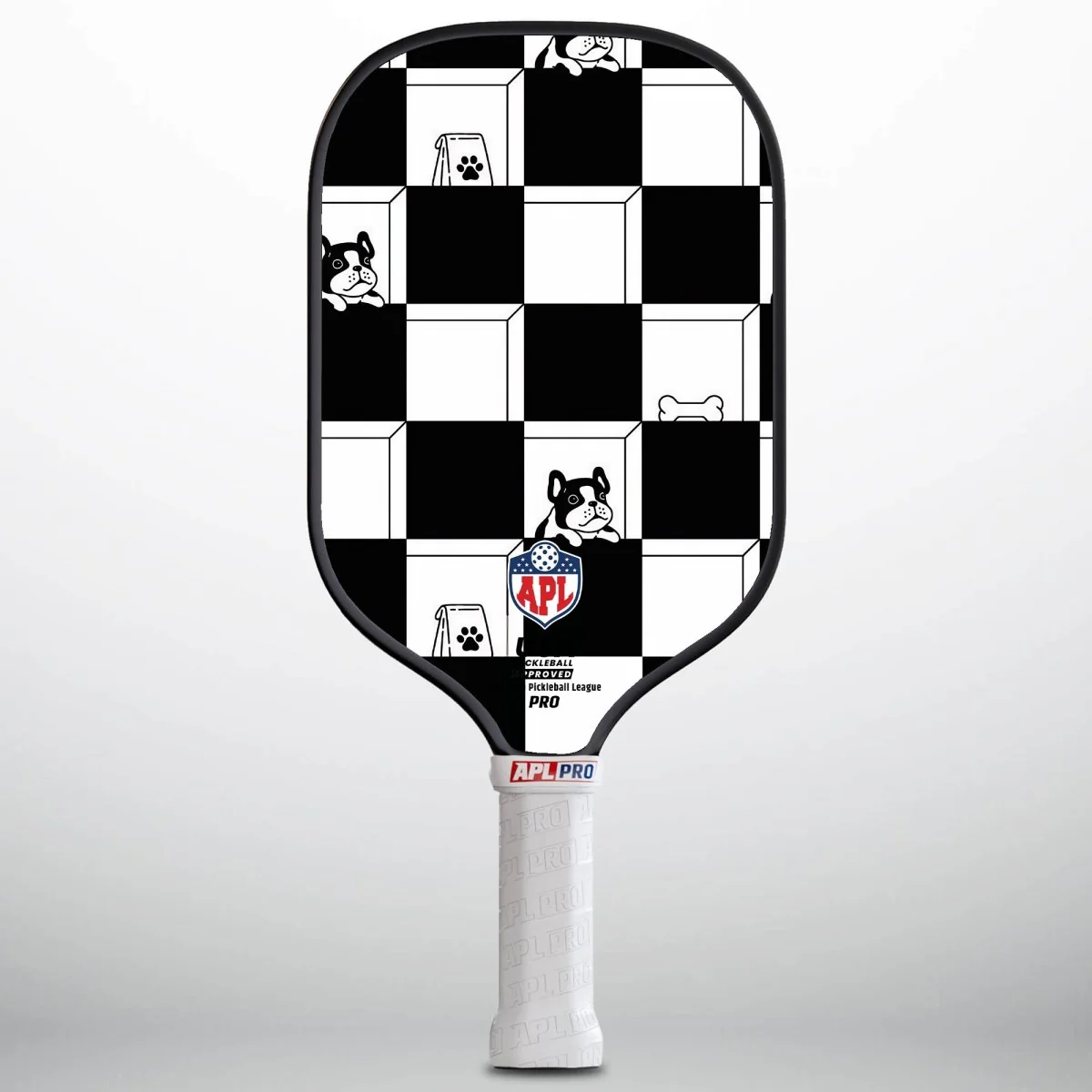 APL - Black White Patterns | 16mm Carbon Fiber | Best Pickleball Paddles | American Pickleball League - Image 3