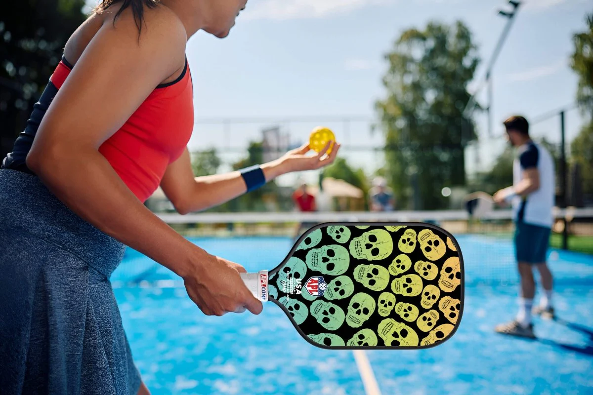 APL - Skulls Pickleball Paddle | 16mm Carbon Fiber | Best Pickleball Paddles | American Pickleball League - Image 7