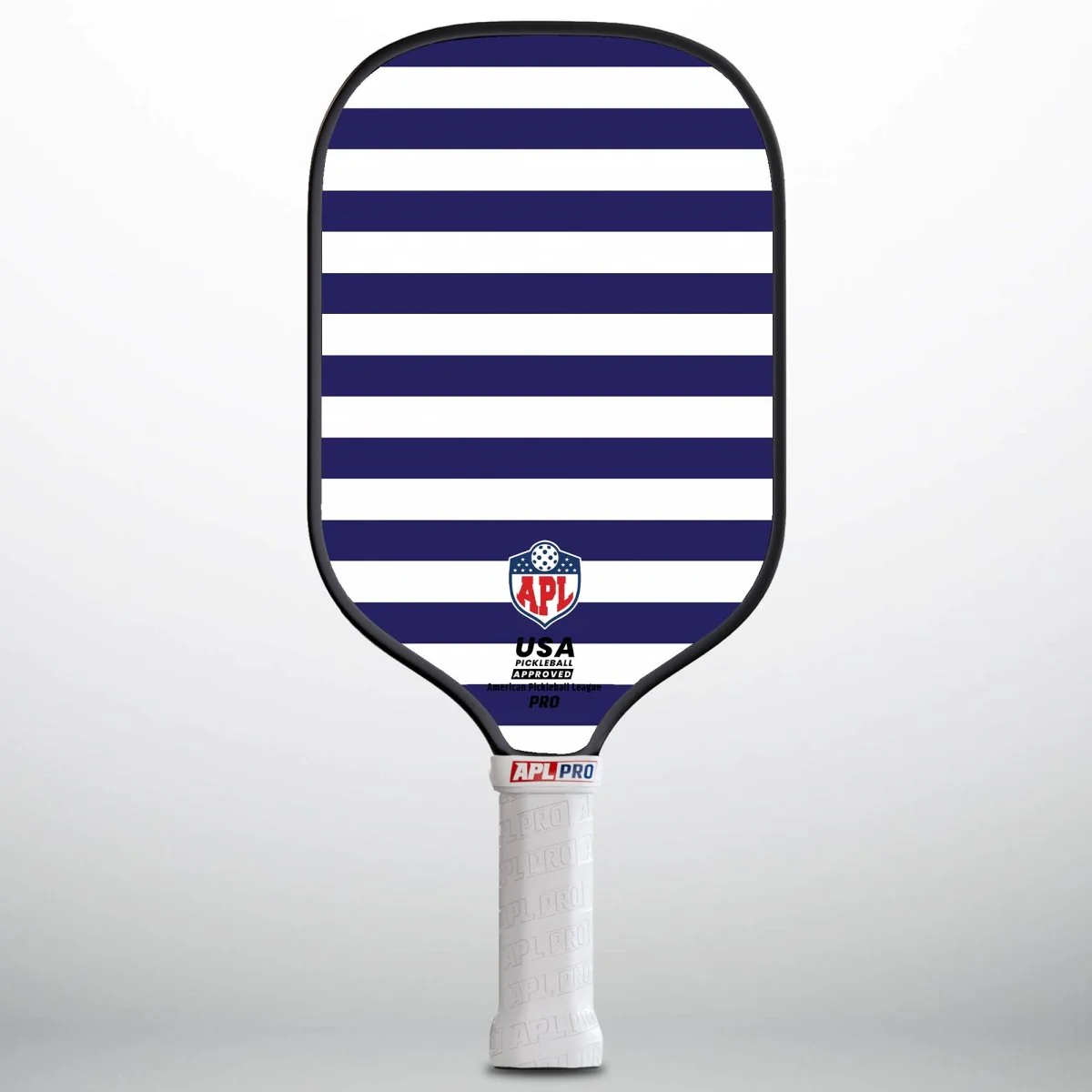 APL - White Blue Lines Pickleball Paddle | 16mm Carbon Fiber | Best Pickleball Paddles | American Pickleball League - Image 9