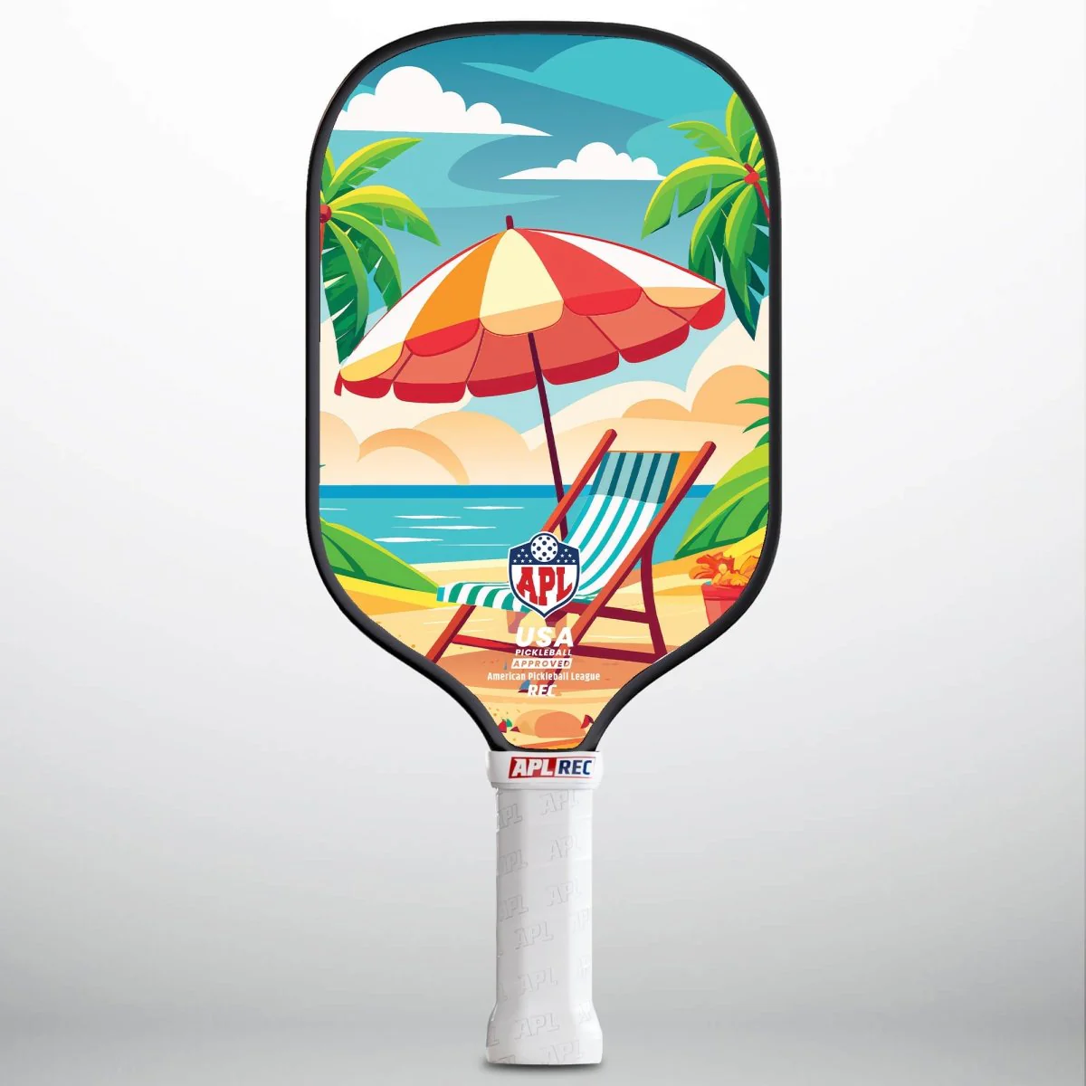 APL - Chair on Beach | 16mm Carbon Fiber | Best Pickleball Paddles | American Pickleball League