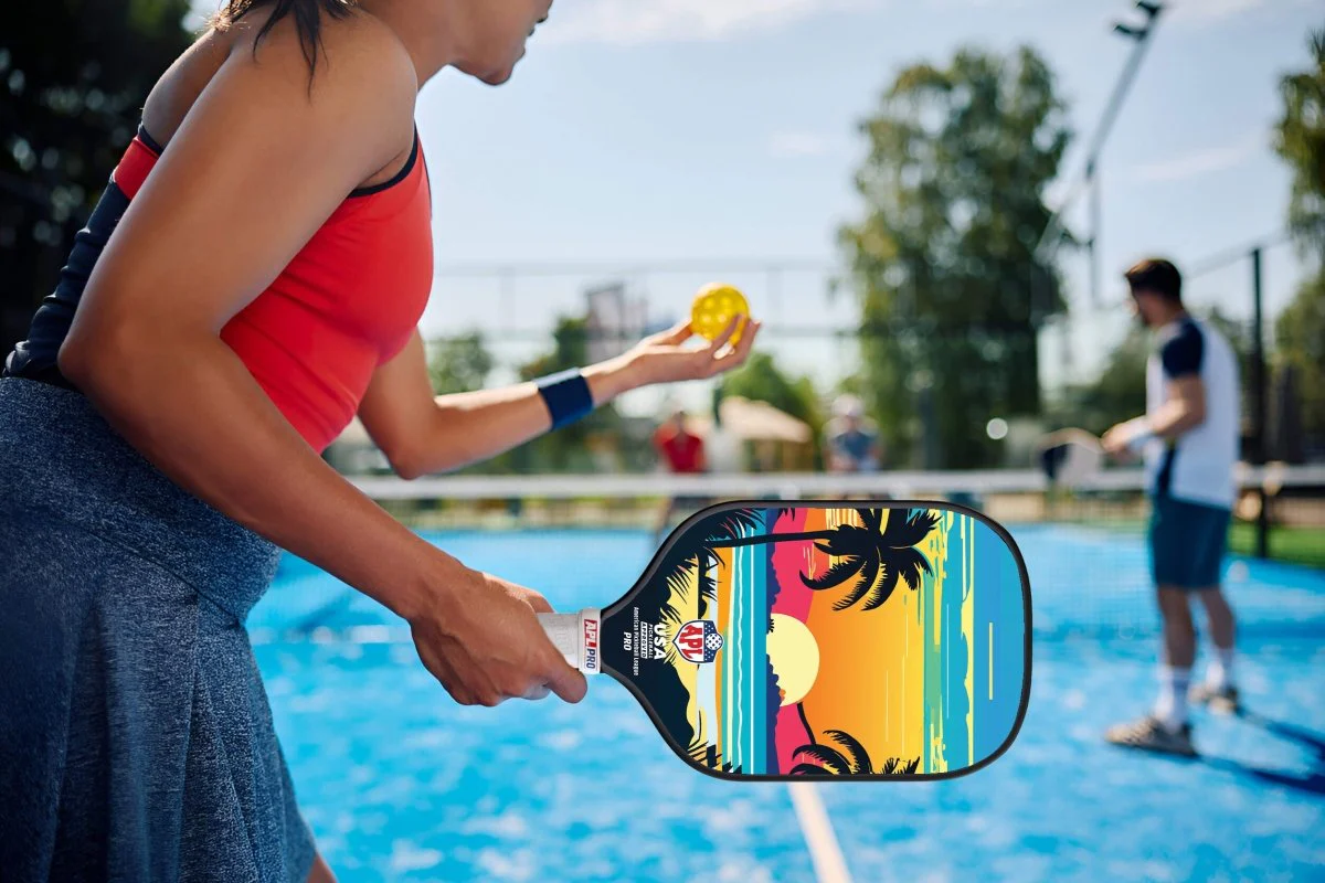 APL - Sunset Pickleball Paddles | 16mm Carbon Fiber | Best Pickleball Paddles | American Pickleball League - Image 11
