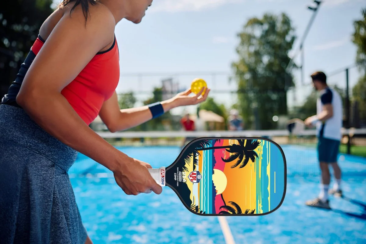 APL - Sunset Pickleball Paddles | 16mm Carbon Fiber | Best Pickleball Paddles | American Pickleball League - Image 7