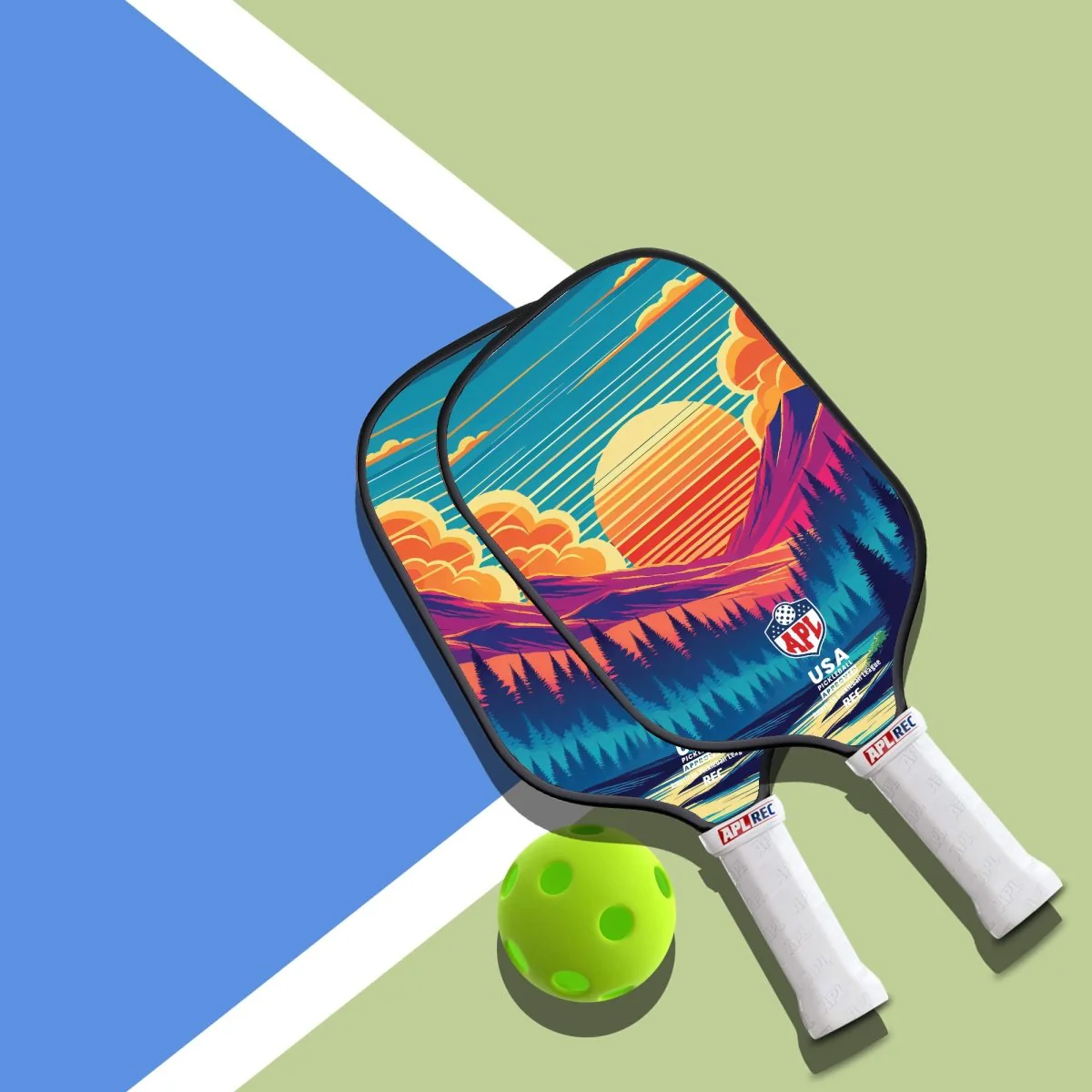 APL - Trees Pickleball Paddle | 16mm Carbon Fiber | Best Pickleball Paddles | American Pickleball League - Image 4
