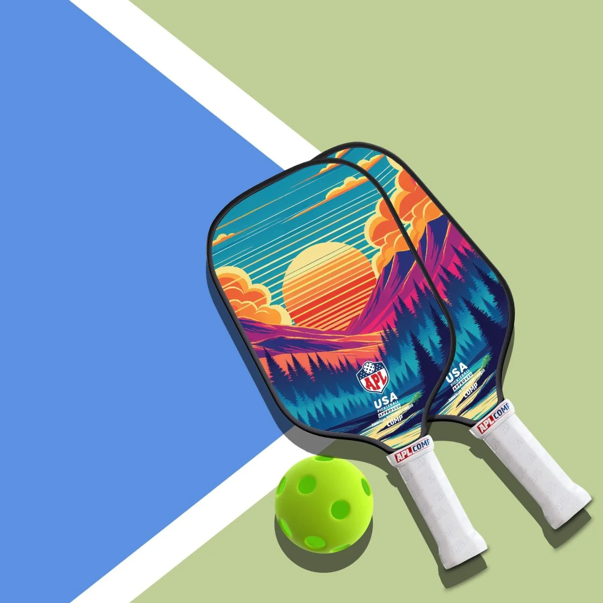 APL - Trees Pickleball Paddle | 16mm Carbon Fiber | Best Pickleball Paddles | American Pickleball League - Image 8