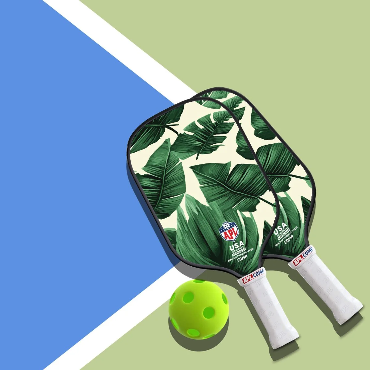 APL - Green Leaves Pickleball Paddle | 16mm Carbon Fiber | Best Pickleball Paddles | American Pickleball Leage - Image 8
