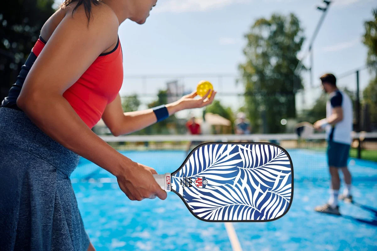 APL - White Leaves Pickleball Paddle | 16mm Carbon Fiber | Best Pickleball Paddles | American Pickleball League - Image 11