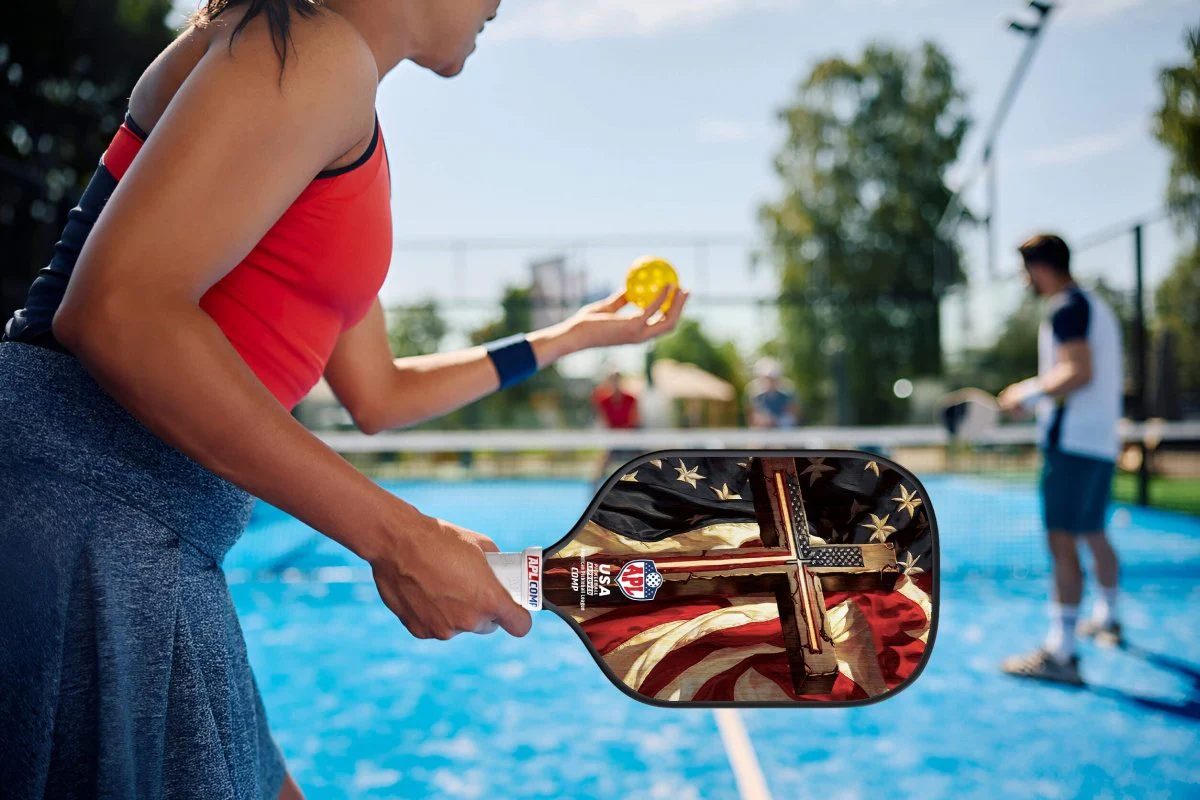 APL - Cross Flag | 16mm Carbon Fiber | Best Pickleball Paddles | American Pickleball League - Image 7