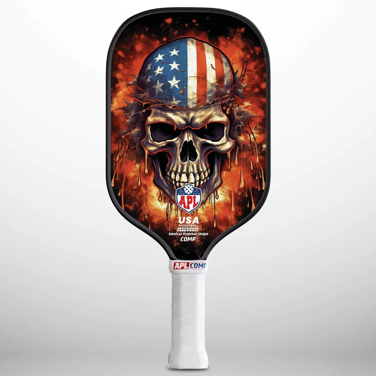 APL - Burning Skull | 16mm Carbon Fiber | Best Pickleball Paddles | American Pickleball League - Image 2