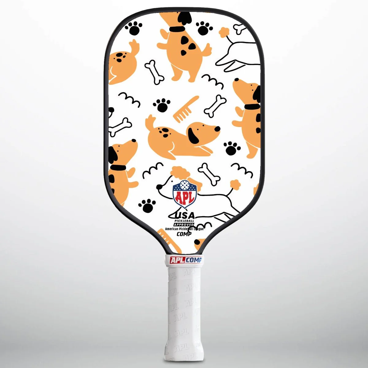 APL - Dogs & Paws | 16mm Carbon Fiber | Best Pickleball Paddles | American Pickleball League - Image 2