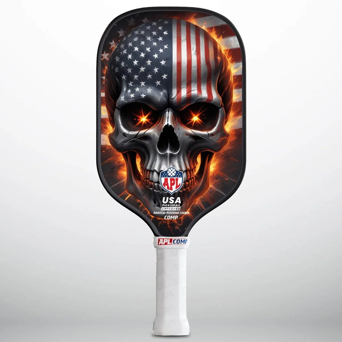 APL - Skull Flag Pickleball Paddle | 16mm Carbon Fiber | Best Pickleball Paddles | American Pickleball League - Image 2