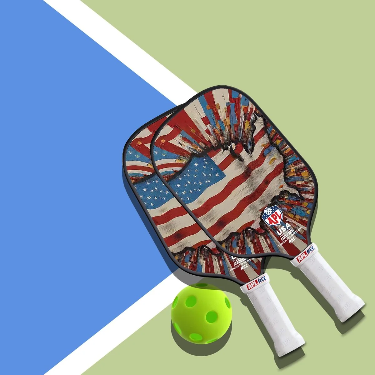 APL - US Map Pickleball Paddle | 16mm Carbon Fiber | Best Pickleball Paddles | American Pickleball League - Image 4