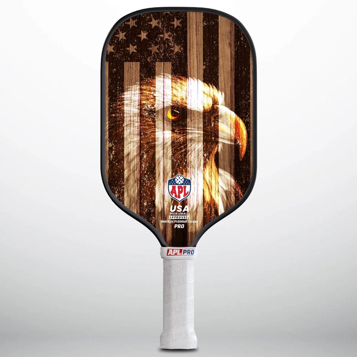 APL - Eagle Engraved Wood | 16mm Carbon Fiber | Best Pickleball Paddles | American Pickleball League - Image 3