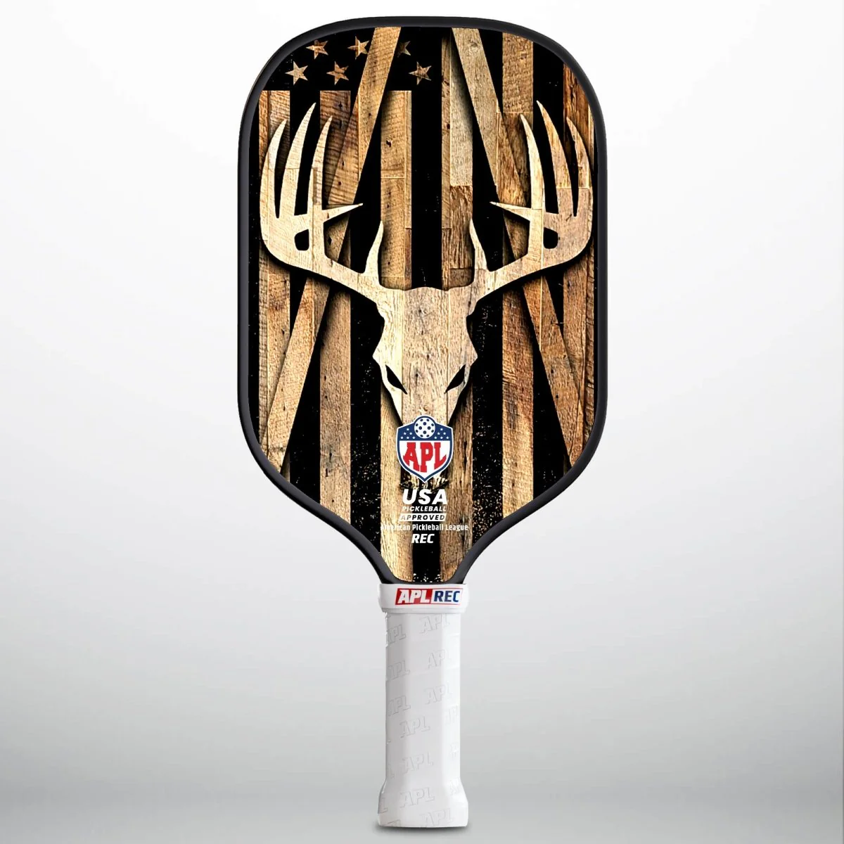 APL - Deer Wood | 16mm Carbon Fiber | Best Pickleball Paddles | American Pickleball League
