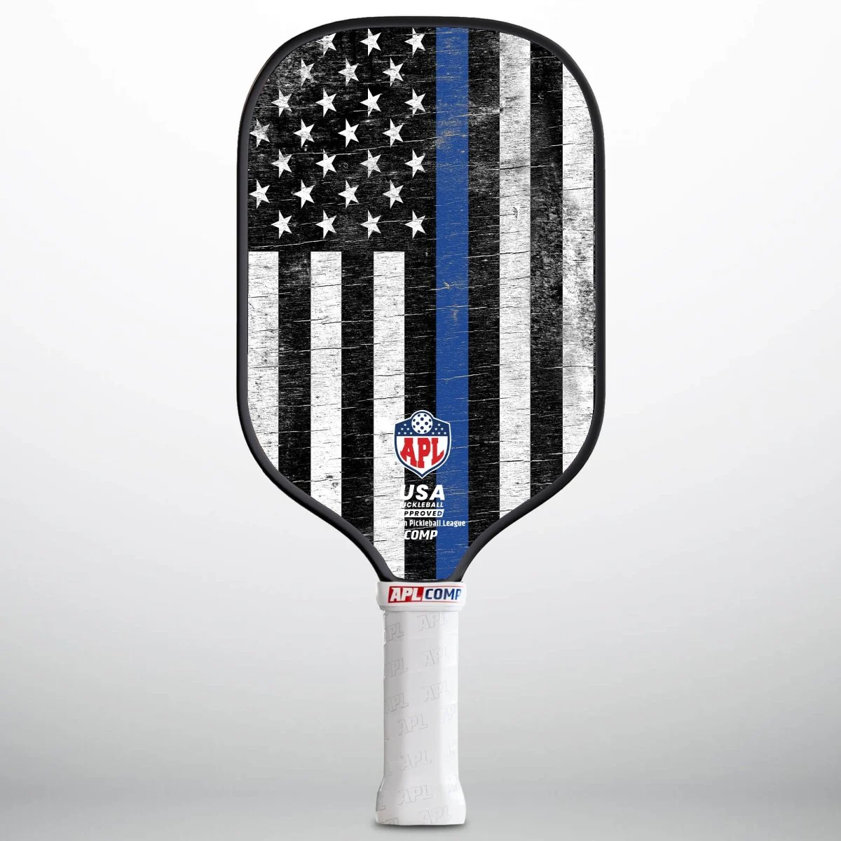 APL - Rustic Blue Line Pickleball Paddle | 16mm Carbon Fiber | Best Pickleball Paddles | American Pickleball League - Image 2