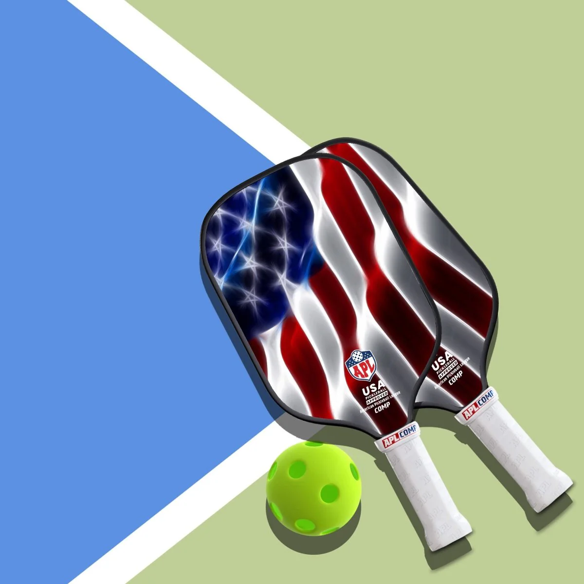 APL - Waving Flag Pickleball Paddle | 16mm Carbon Fiber | Best Pickleball Paddles | American Pickleball League - Image 8
