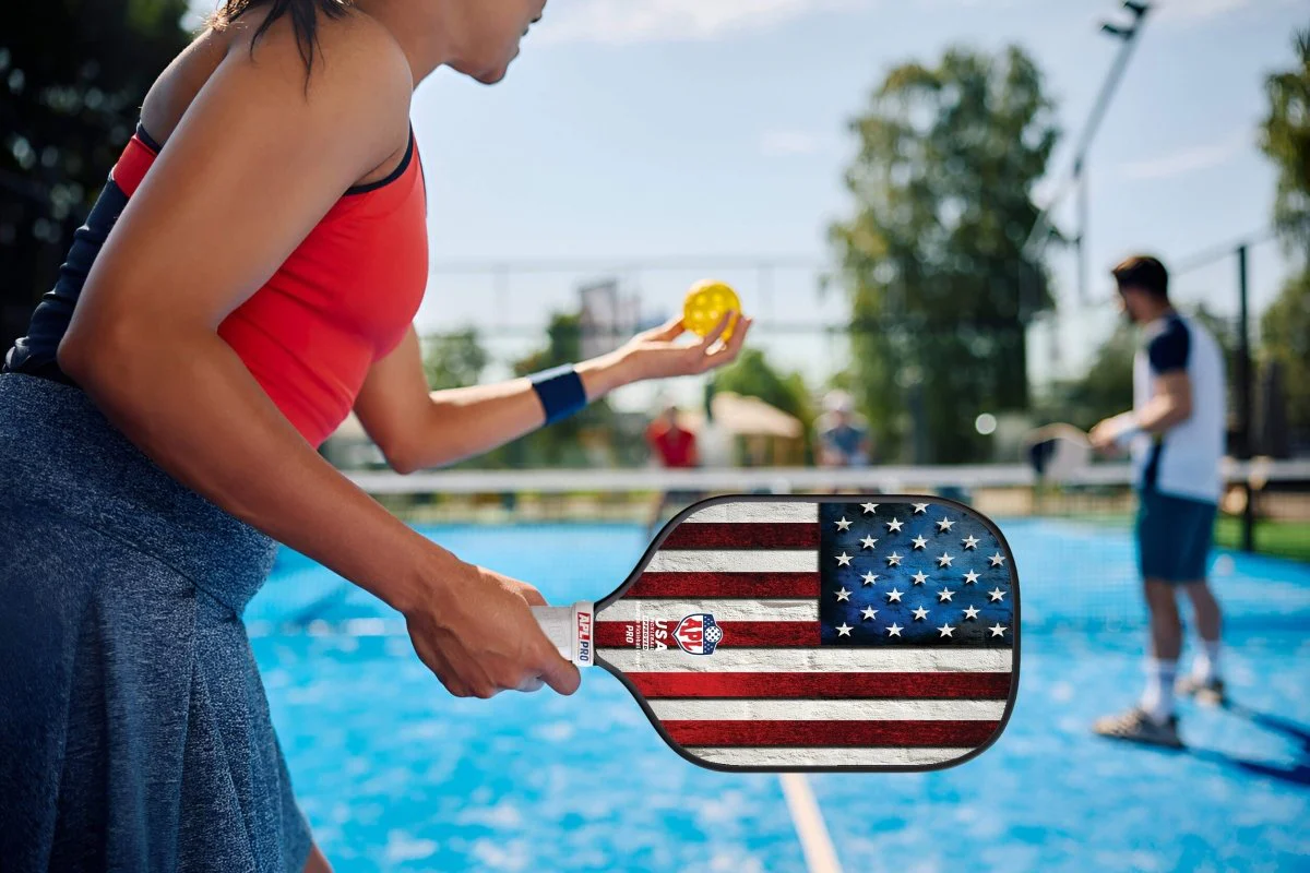 APL - US Flag Pickleball Paddle | 16mm Carbon Fiber | Best Pickleball Paddles | American Pickleball League - Image 11