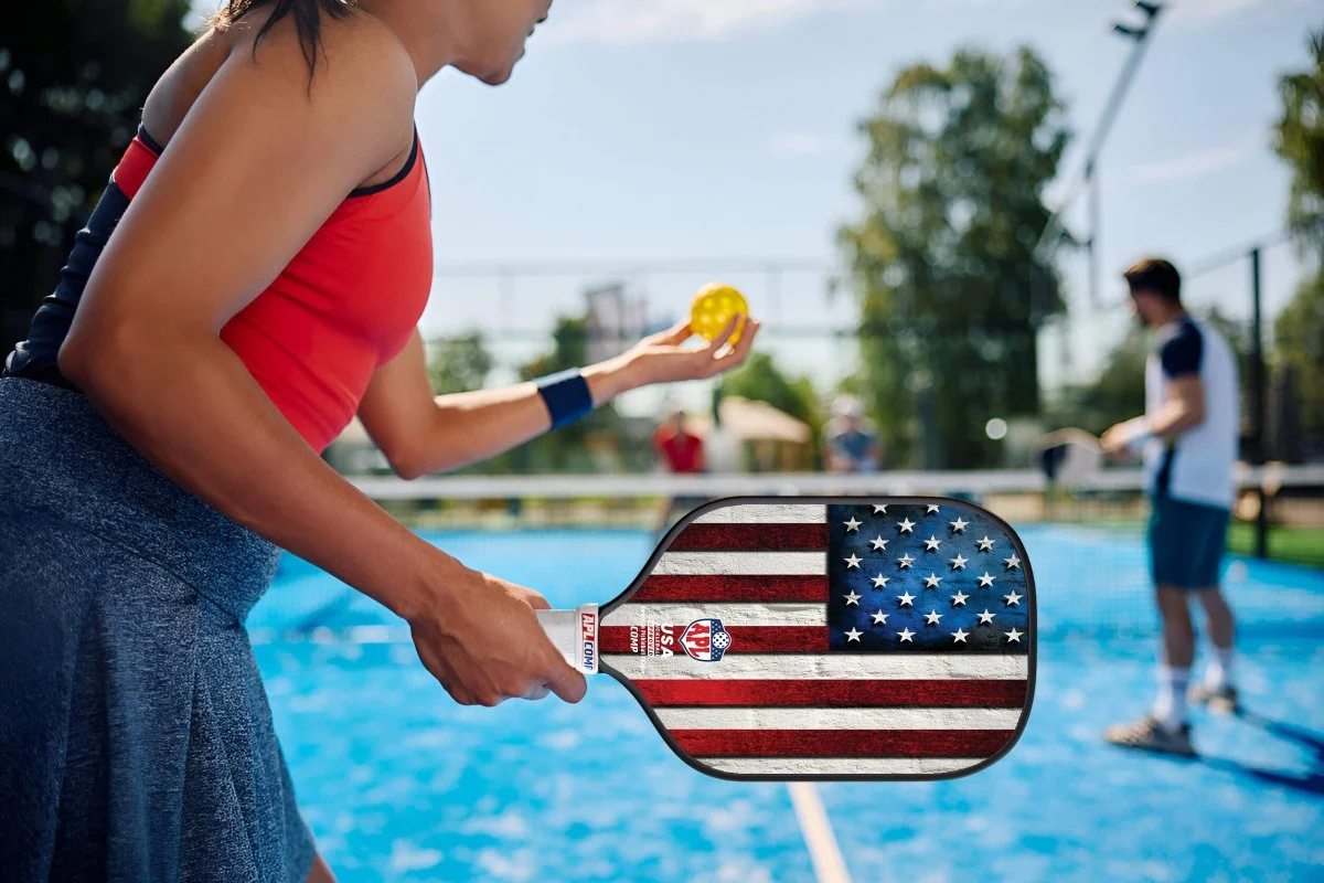 APL - US Flag Pickleball Paddle | 16mm Carbon Fiber | Best Pickleball Paddles | American Pickleball League - Image 7