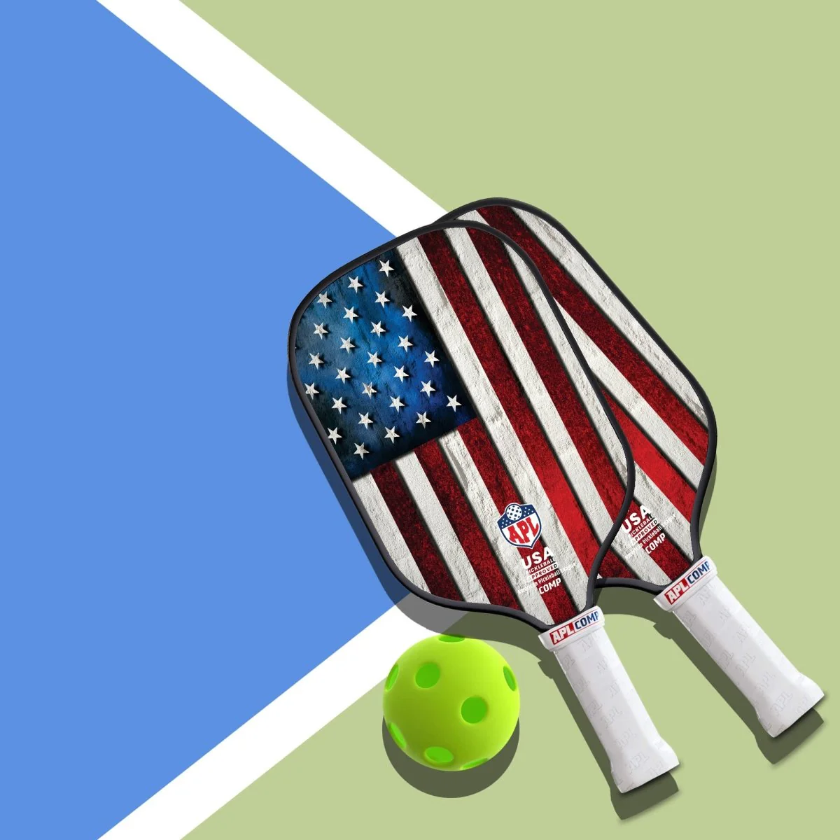 APL - US Flag Pickleball Paddle | 16mm Carbon Fiber | Best Pickleball Paddles | American Pickleball League - Image 8