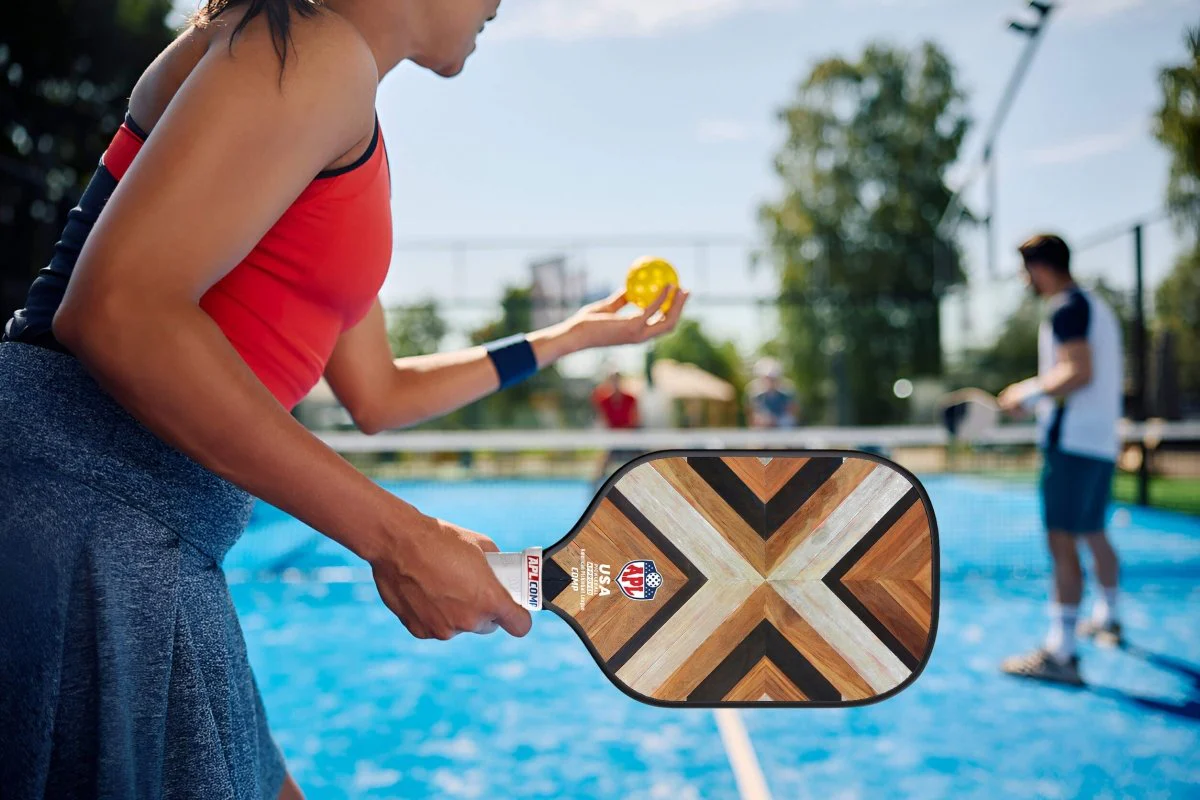APL - Wooden Patterns Pickleball Paddle | 16mm Carbon Fiber | Best Pickleball Paddles | American Pickleball League - Image 7