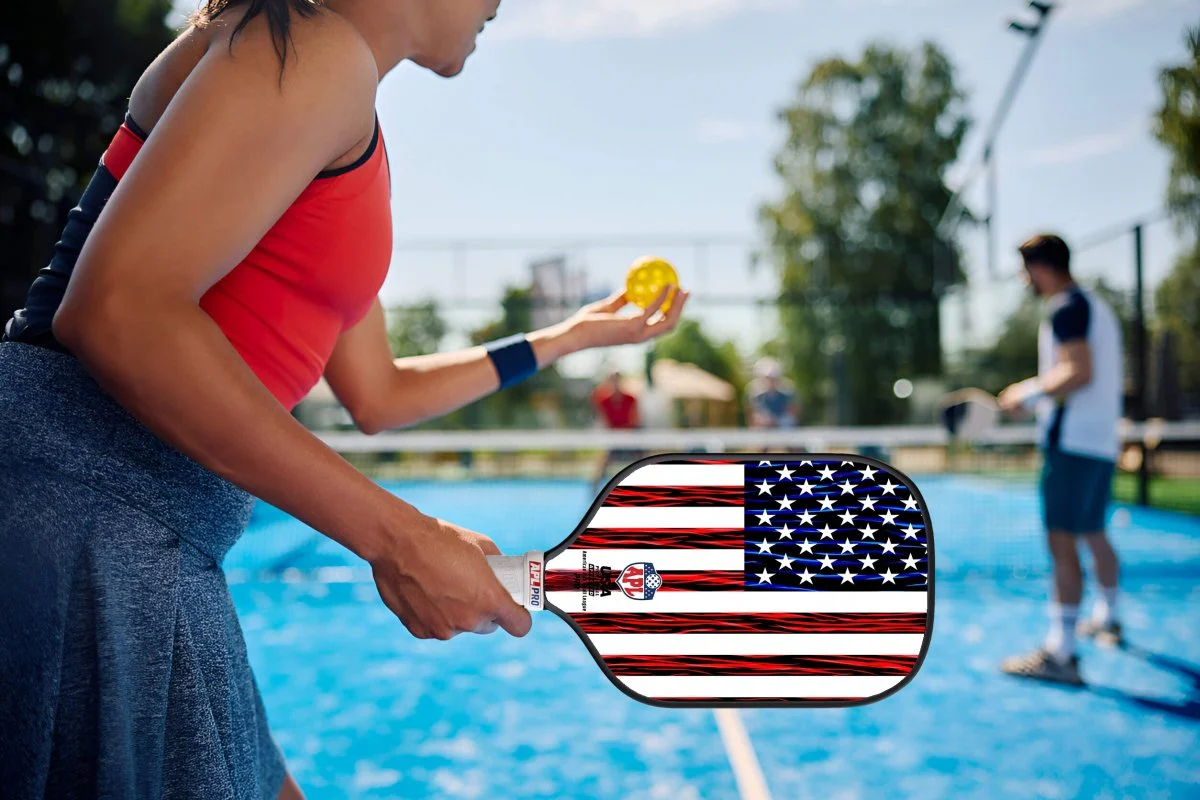 APL - US Flag Pickleball Paddle | 16mm Carbon Fiber | Best Pickleball Paddles | American Pickleball League - Image 11
