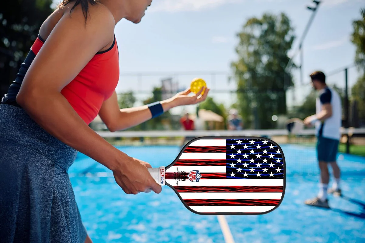 APL - US Flag Pickleball Paddle | 16mm Carbon Fiber | Best Pickleball Paddles | American Pickleball League - Image 7