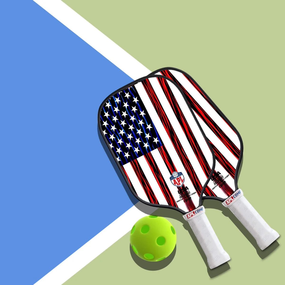 APL - US Flag Pickleball Paddle | 16mm Carbon Fiber | Best Pickleball Paddles | American Pickleball League - Image 8