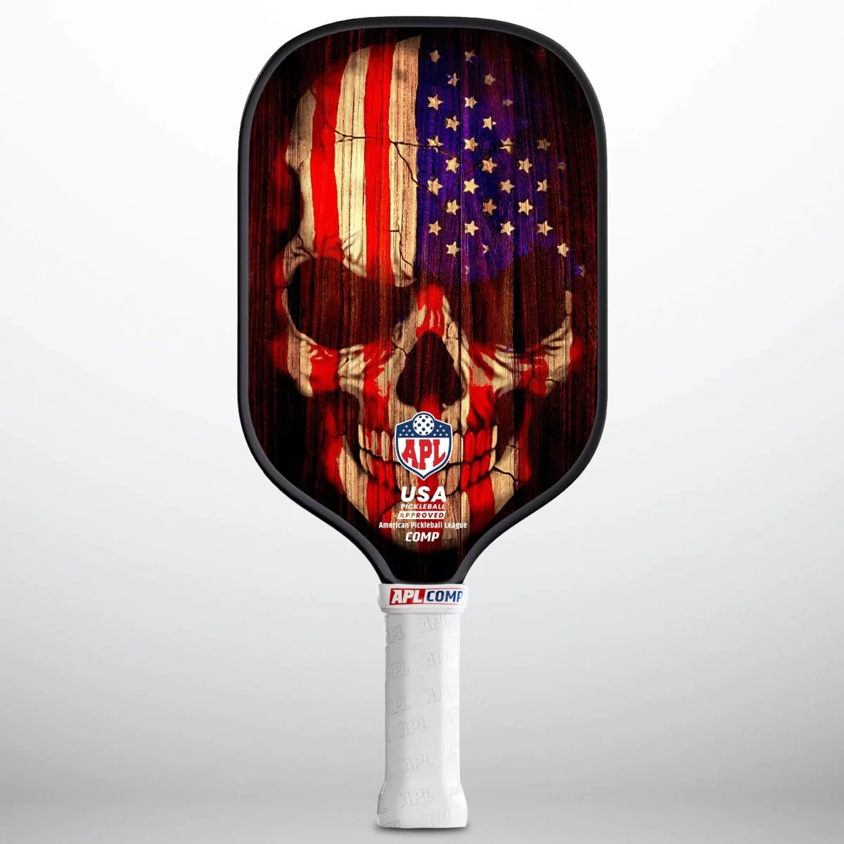 APL - Skull Flag Pickleball Paddle | 16mm Carbon Fiber | Best Pickleball Paddles | American Pickleball League - Image 2