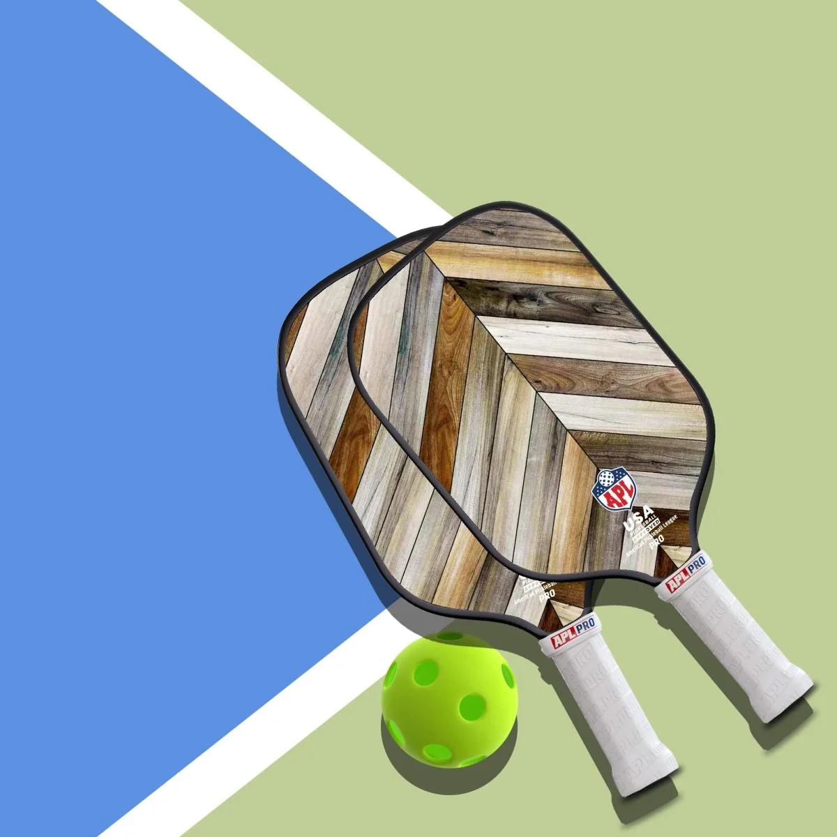 APL - Wooden Patterns Pickleball Paddle | 16mm Carbon Fiber | Best Pickleball Paddles | American Pickleball League - Image 12