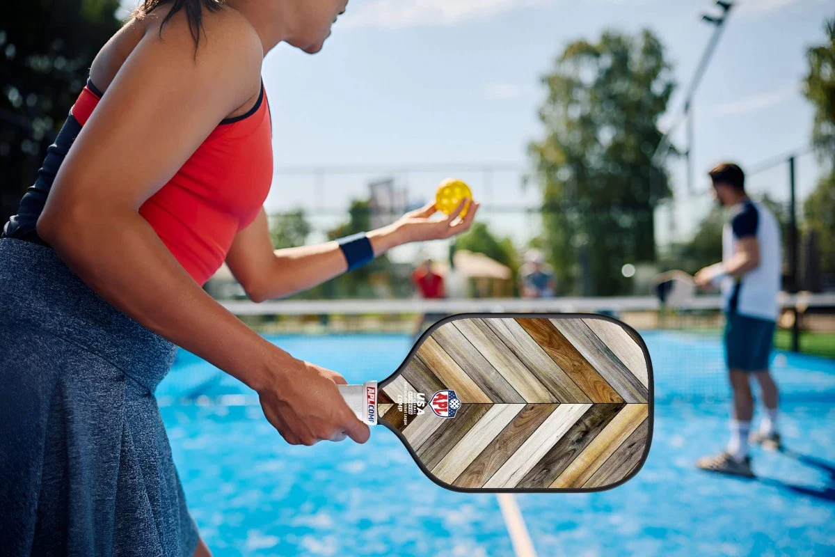 APL - Wooden Patterns Pickleball Paddle | 16mm Carbon Fiber | Best Pickleball Paddles | American Pickleball League - Image 7