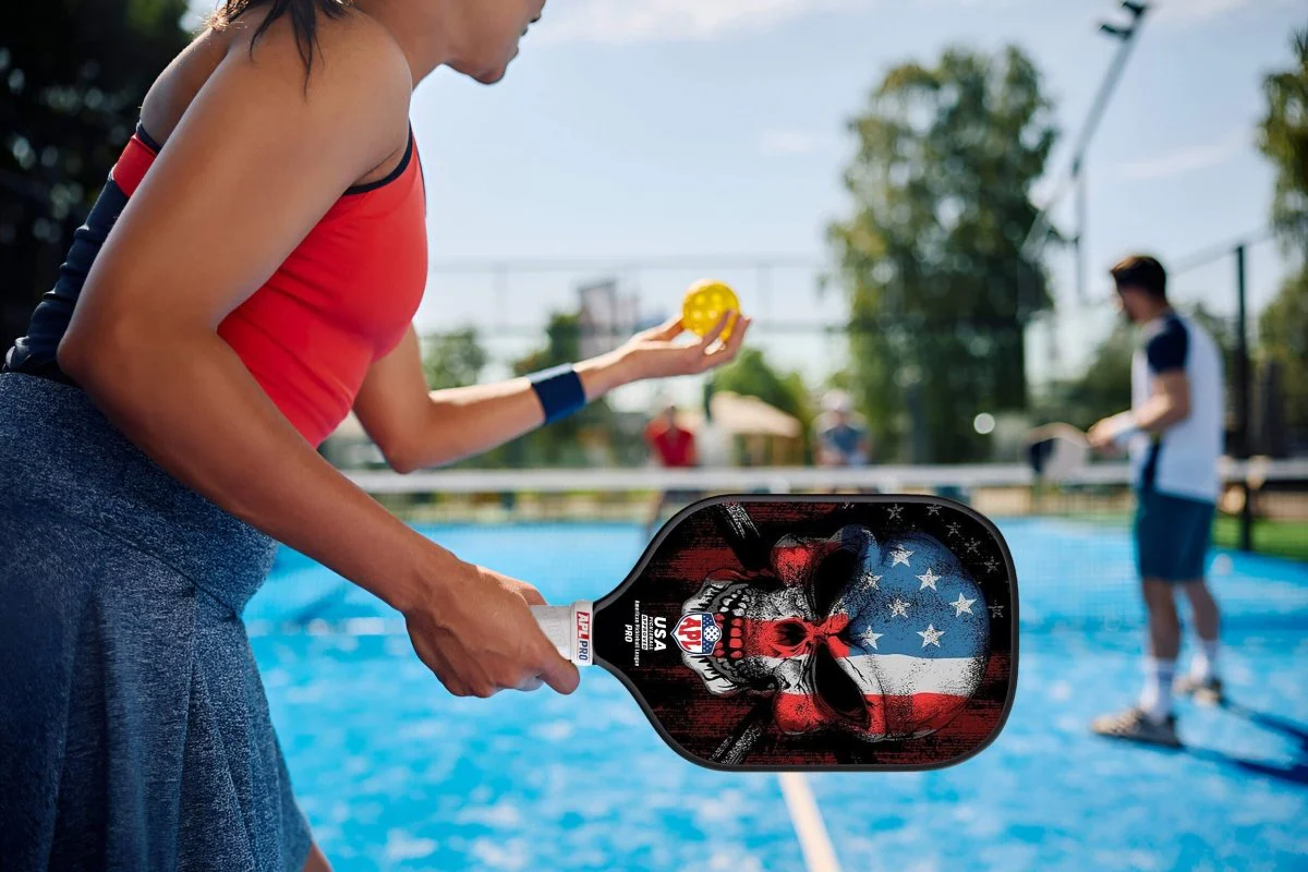 APL - Skull Flag Pickleball Paddle | 16mm Carbon Fiber | Best Pickleball Paddles | American Pickleball League - Image 11