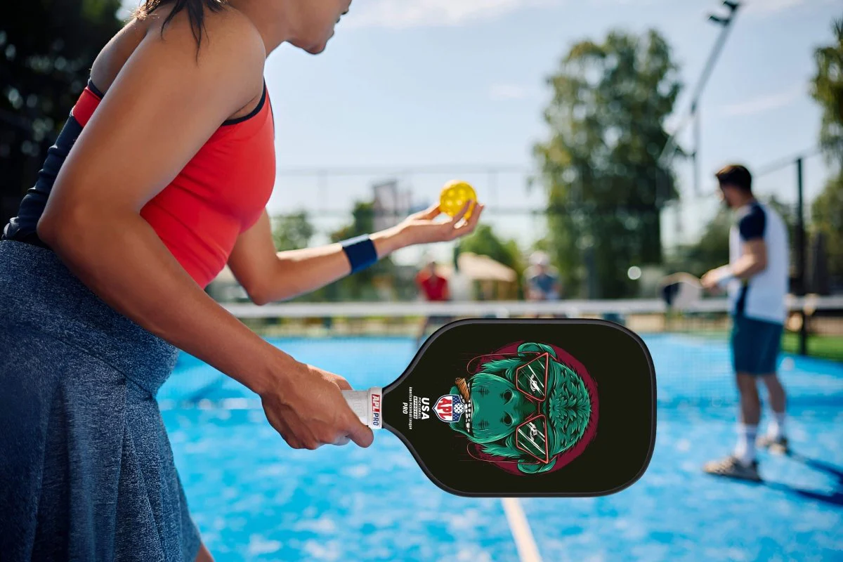 APL - Skull Glasses Pickleball Paddle | 16mm Carbon Fiber | Best Pickleball Paddles | American Pickleball League - Image 11