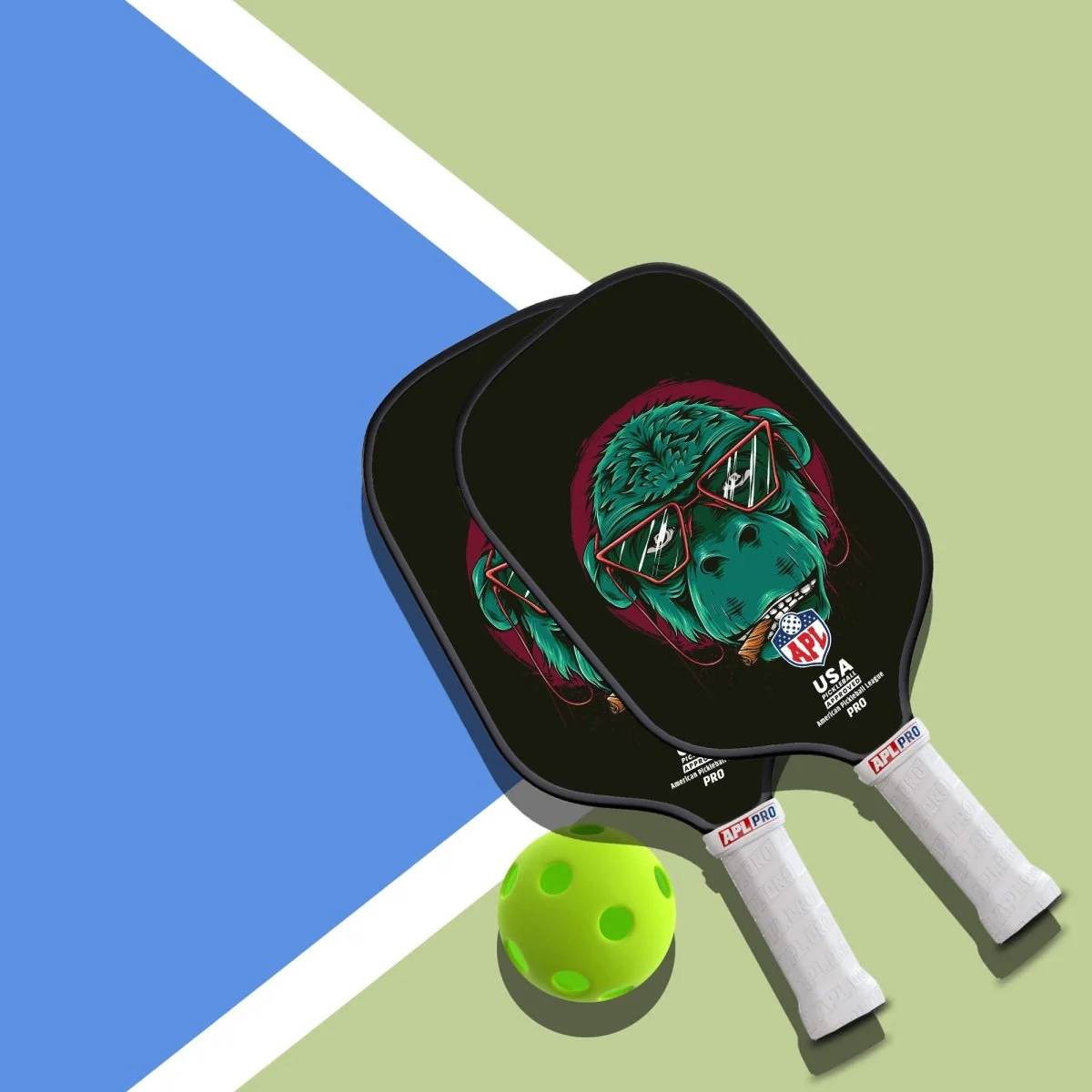 APL - Skull Glasses Pickleball Paddle | 16mm Carbon Fiber | Best Pickleball Paddles | American Pickleball League - Image 12