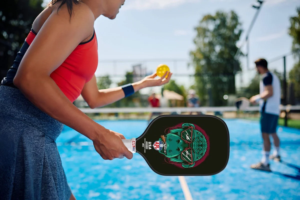 APL - Skull Glasses Pickleball Paddle | 16mm Carbon Fiber | Best Pickleball Paddles | American Pickleball League - Image 3