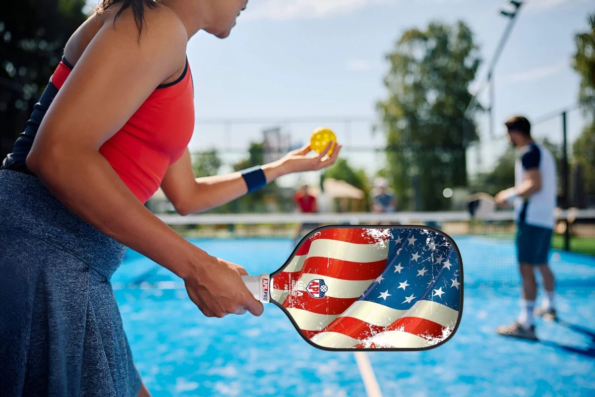 APL - US Flag Pickleball Paddle | 16mm Carbon Fiber | Best Pickleball Paddles | American Pickleball League - Image 11