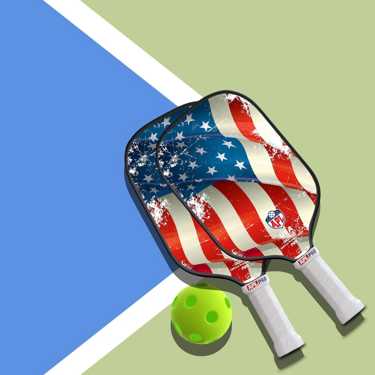 APL - US Flag Pickleball Paddle | 16mm Carbon Fiber | Best Pickleball Paddles | American Pickleball League - Image 12