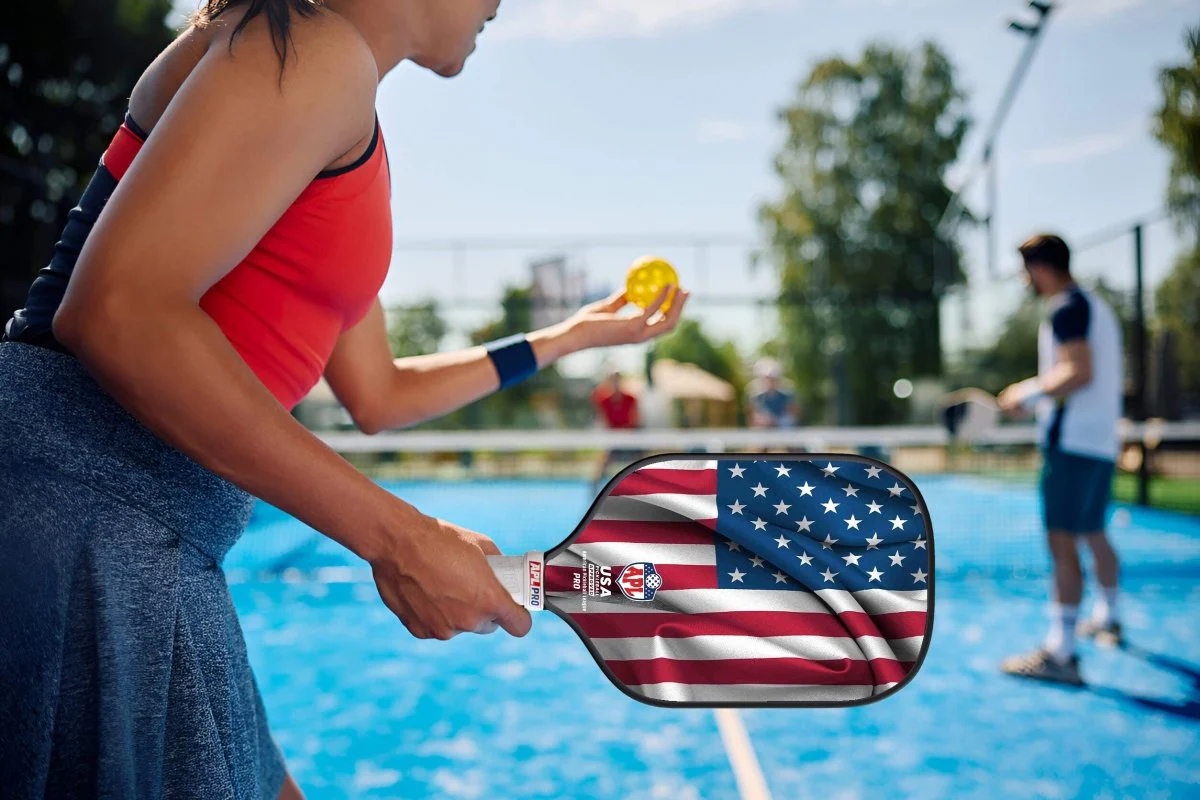 APL - US Flag Pickleball Paddle | 16mm Carbon Fiber | Best Pickleball Paddles | American Pickleball League - Image 11