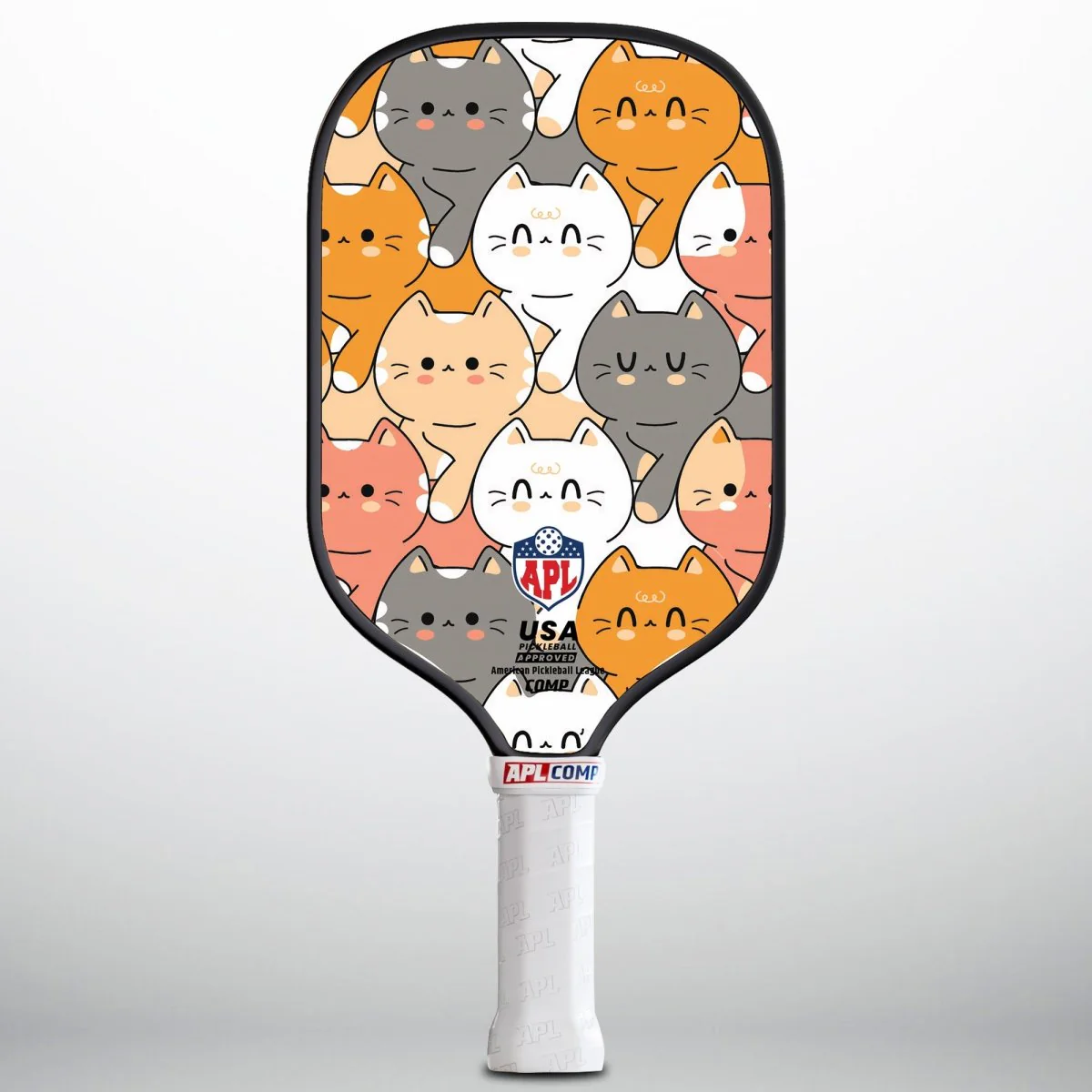 APL - Cats Cartoons | 16mm Carbon Fiber | Best Pickleball Paddles | American Pickleball League - Image 2