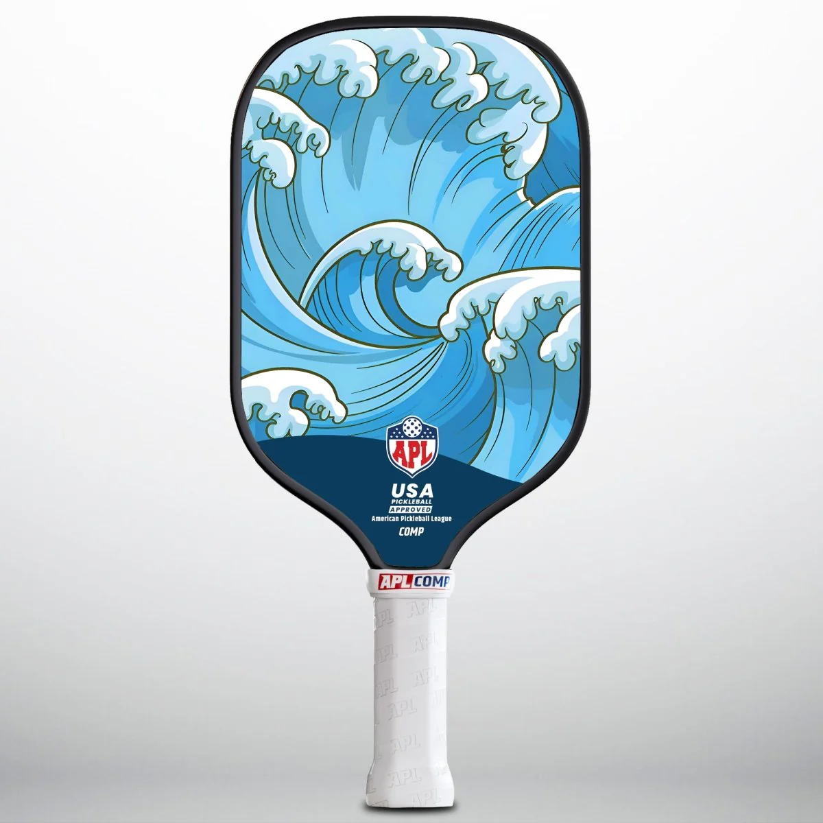 APL - Ocean Waves Pickleball Paddle | 16mm Carbon Fiber | Best Pickleball Paddles | American Pickleball League - Image 2