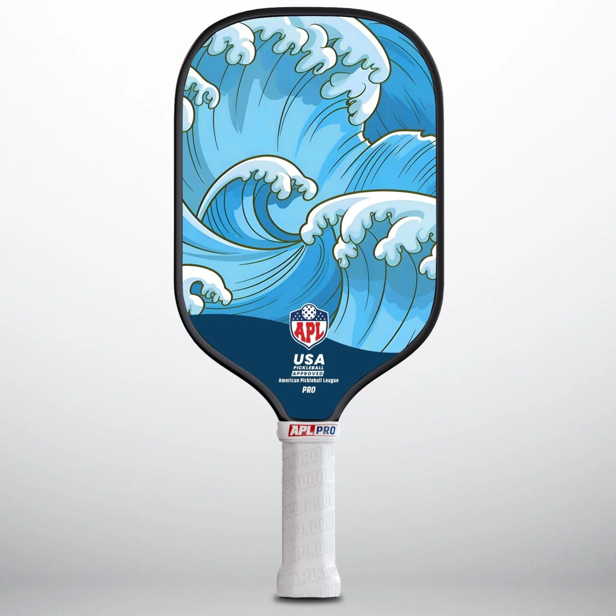 APL - Ocean Waves Pickleball Paddle | 16mm Carbon Fiber | Best Pickleball Paddles | American Pickleball League - Image 3