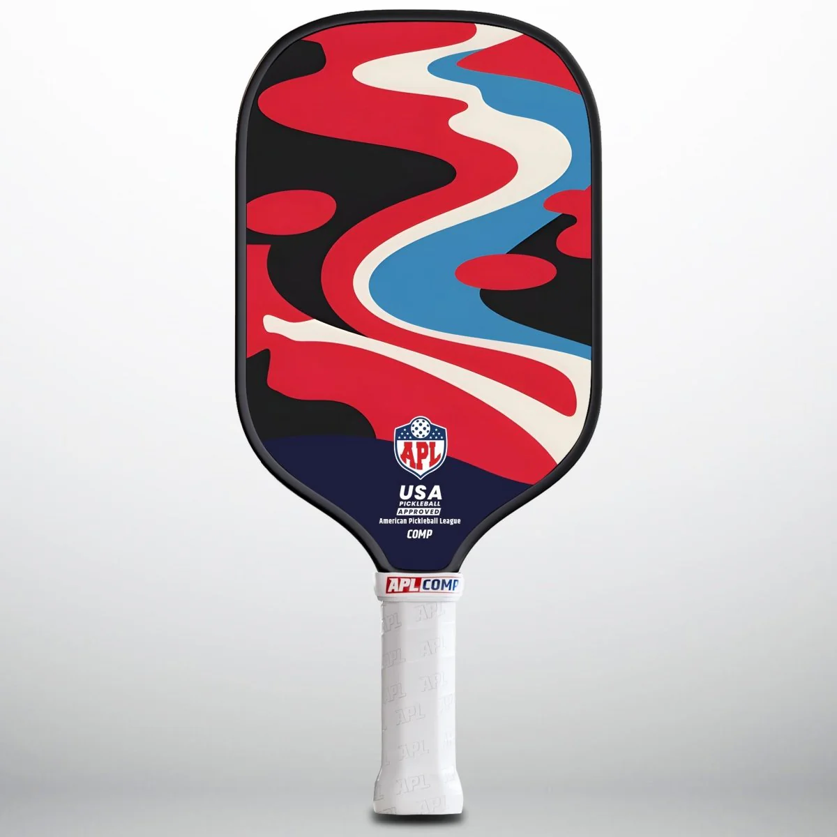 APL - Curved Patterns Pickleball Paddle | 16mm Carbon Fiber | Best Pickleball Paddles | American Pickleball League - Image 2