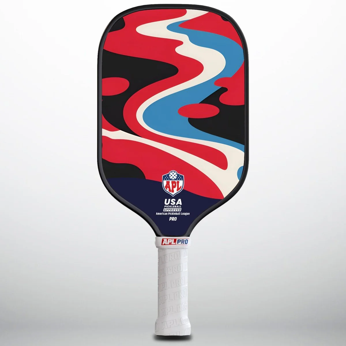APL - Curved Patterns Pickleball Paddle | 16mm Carbon Fiber | Best Pickleball Paddles | American Pickleball League - Image 3