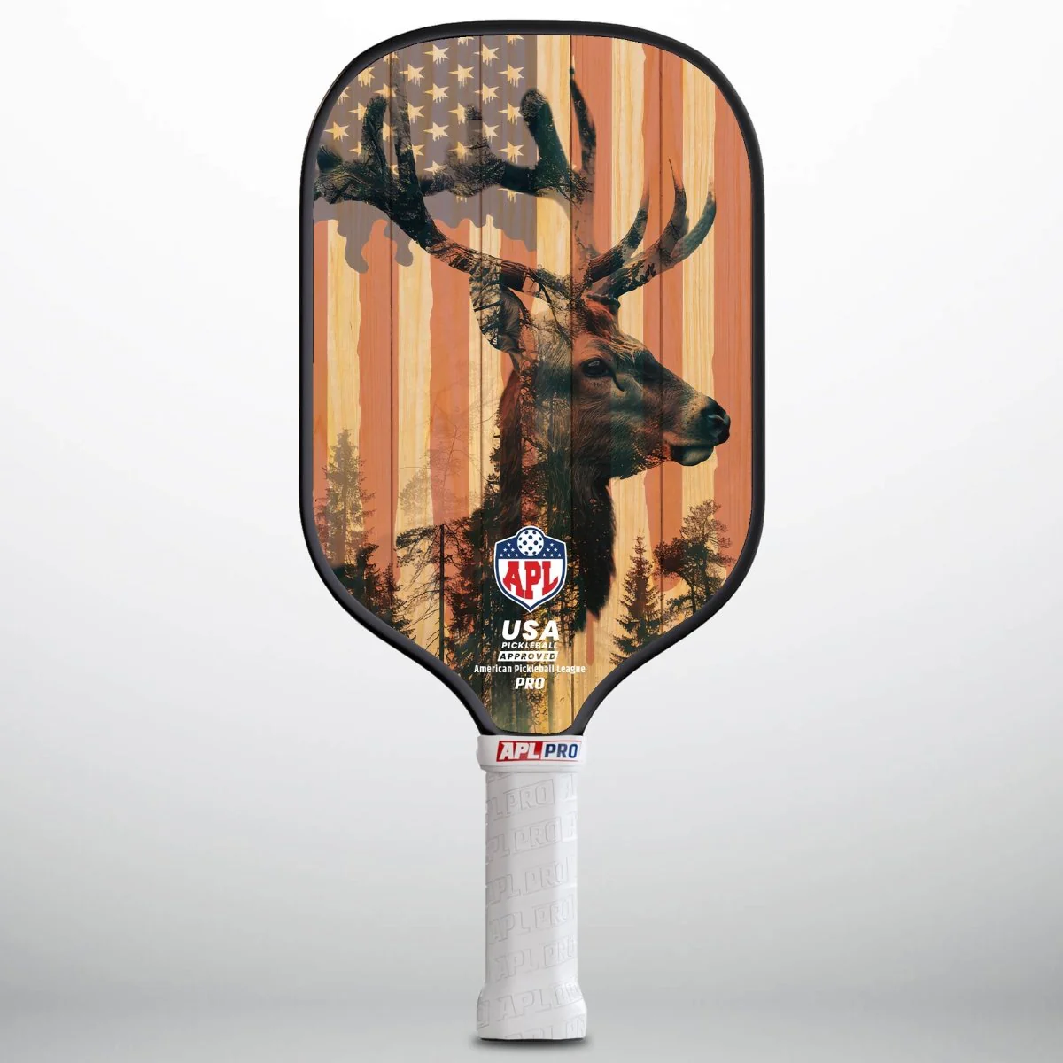 APL - Deer Flag | 16mm Carbon Fiber | Best Pickleball Paddles | American Pickleball League - Image 3