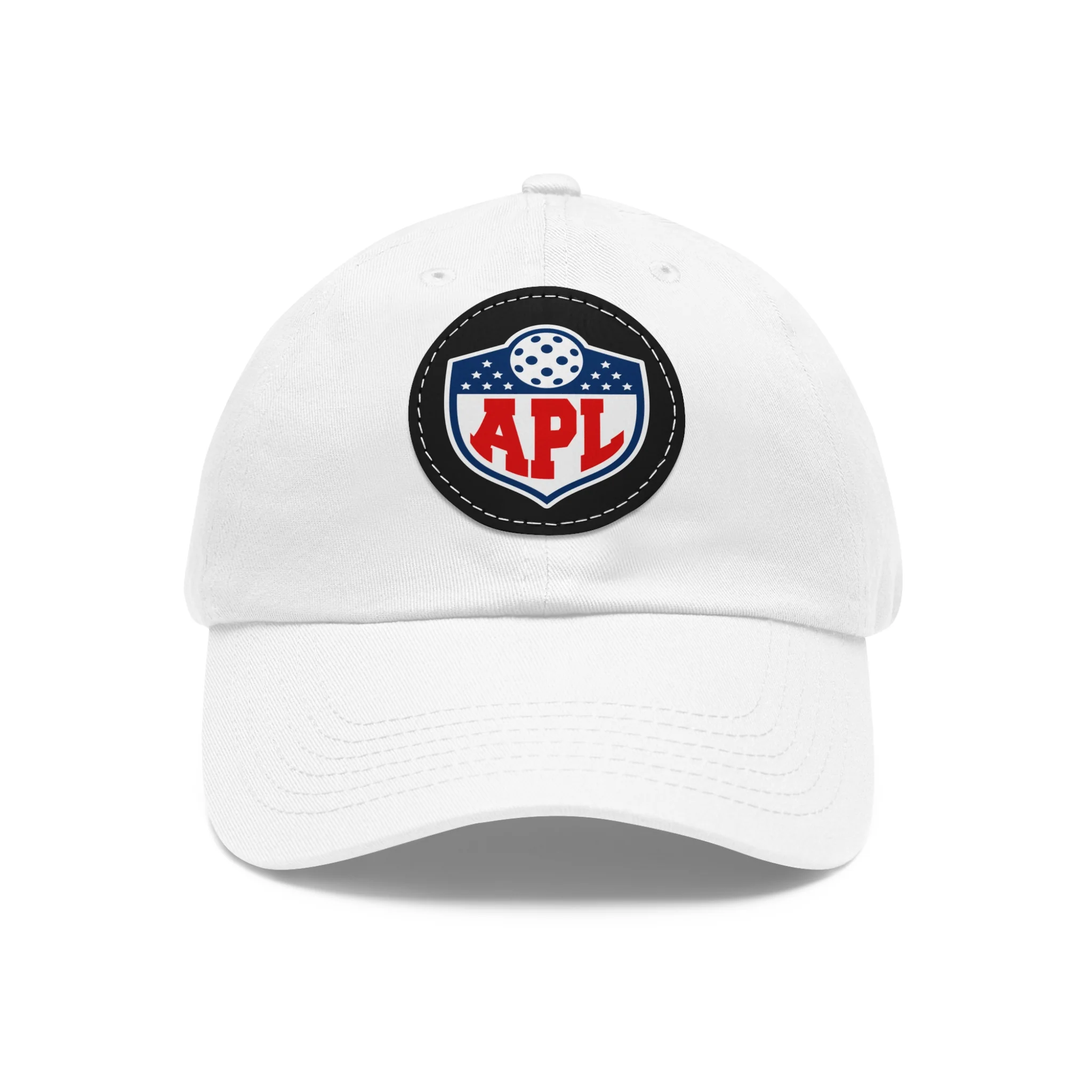 Dad Hat with Leather Patch (Round) - Image 2