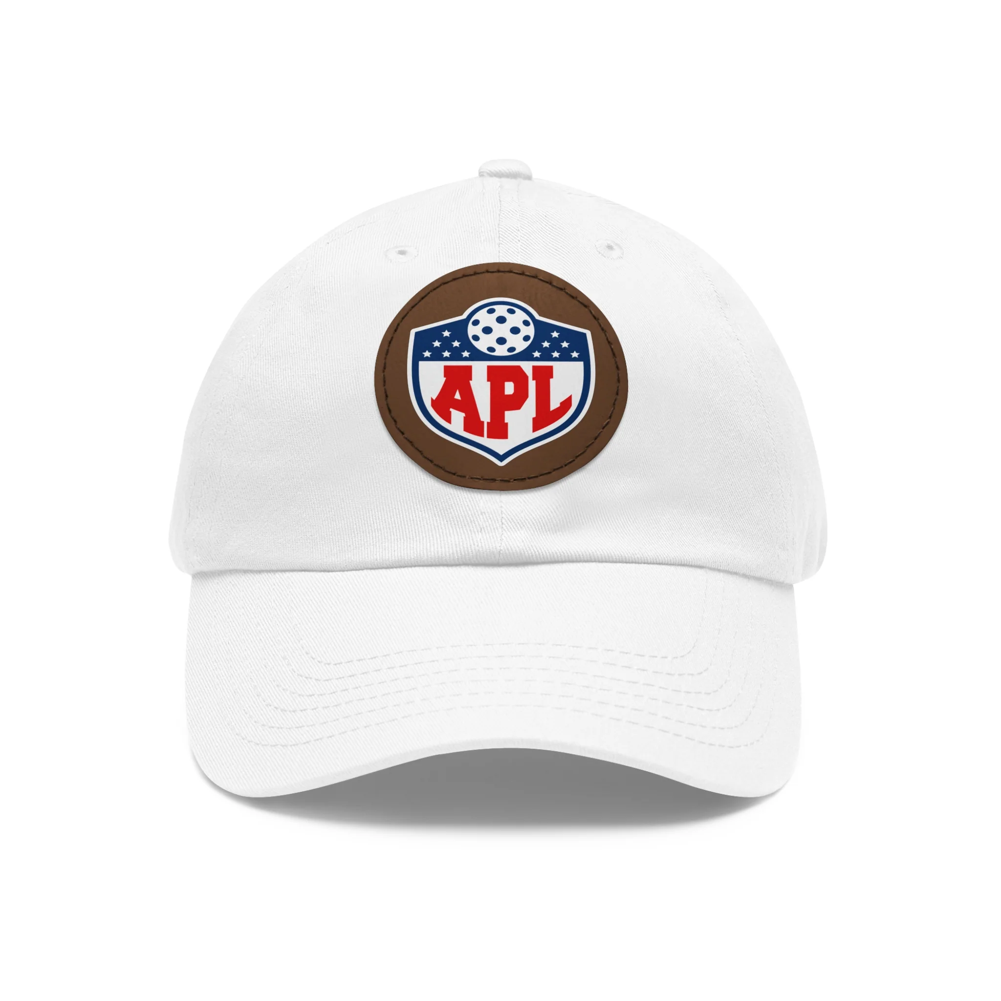 Dad Hat with Leather Patch (Round) - Image 3