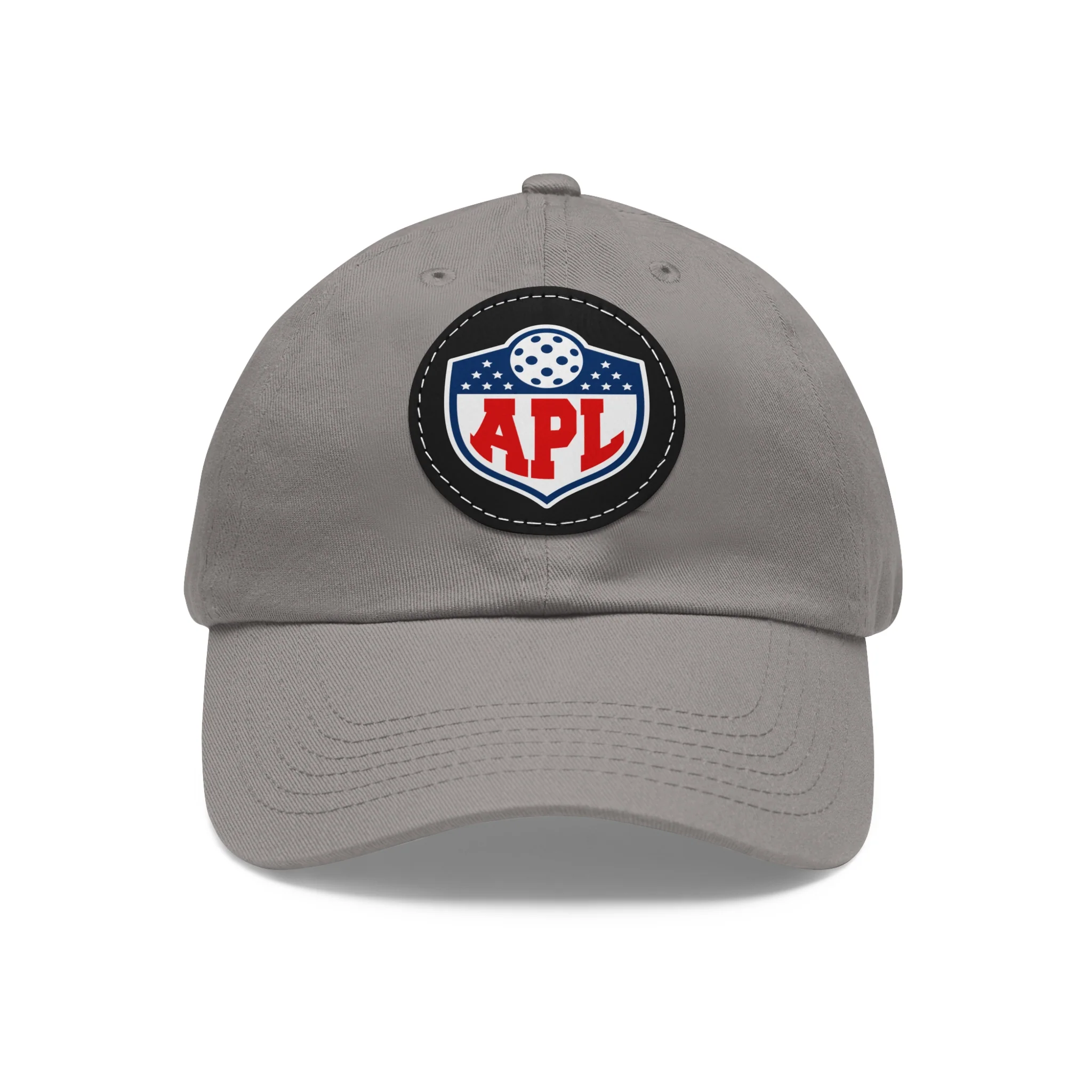 Dad Hat with Leather Patch (Round) - Image 5