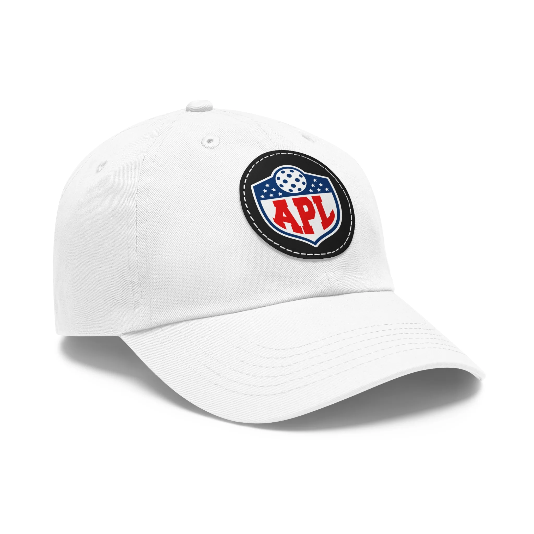 Dad Hat with Leather Patch (Round) - Image 9