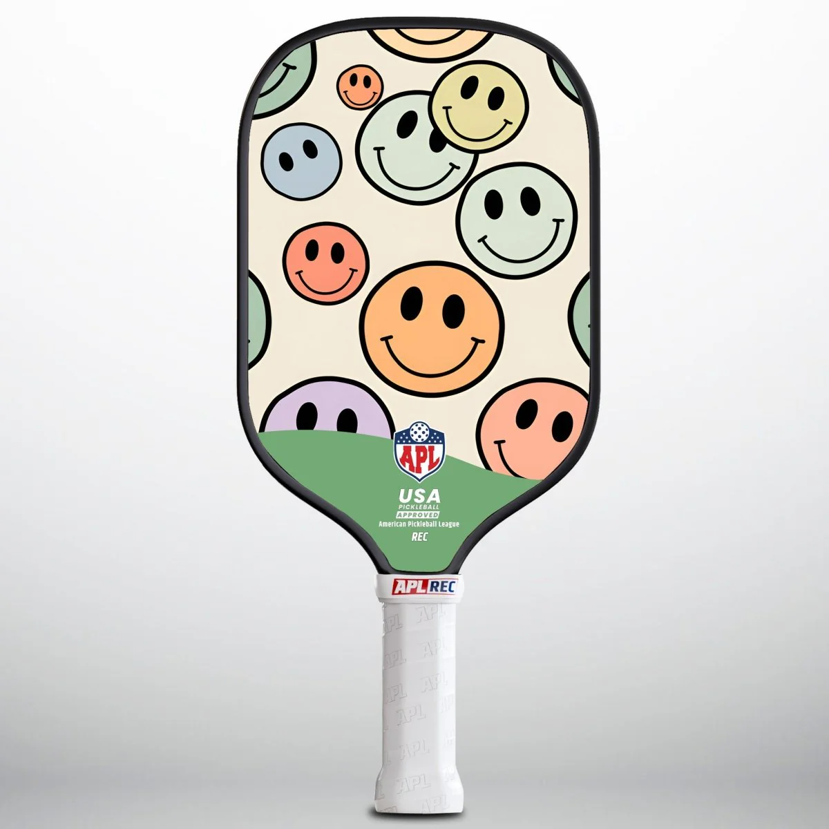 APL - Face Smiley Pickleball Paddle | 16mm Carbon Fiber | Best Pickleball Paddles | American Pickleball League